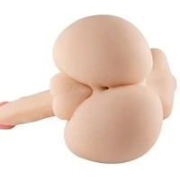 Masturbador Travesti Meio Corpo em Cyberskin com Seios e Pênis