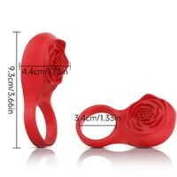 Vibrador Anel Peniano Masculino Formato Flor Com Aplicativo