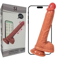 Pênis Realístico Vibrador com Vai e Vem Rotação com Aquecimento Controle por APP