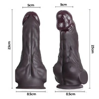 Pênis Hombre com Peitoral Abdômen e Ventosa 23 x 5 cm