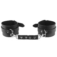 Algema de Pulso com Cinta Harness em Couro e Metal para Coxa e Arreio