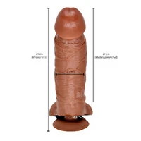 Pênis Real Peter Nacho com Escroto e Vibro 24,5 cm x 4,5 cm