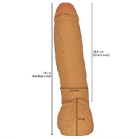 Pênis Realístico em Silicone Posseidon 24 cm x 5,5 cm