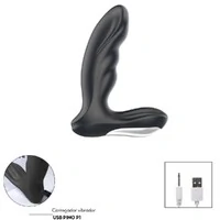 Massageador de Próstata Controlado por Aplicativo com Toque Aveludado