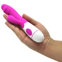 Vibrador Estimulador de Ponto G e Clitóris com Glande Recarregável Female Vibrator 19,5 cm x 3,3 cm