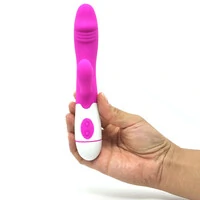 Vibrador Estimulador de Ponto G e Clitóris com Glande Recarregável Female Vibrator 19,5 cm x 3,3 cm