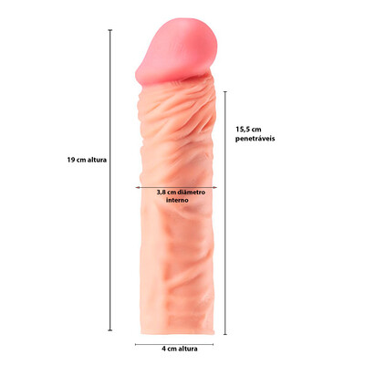 FotoCapa Peniana Extensora Texturizada +5 cm - Max Man