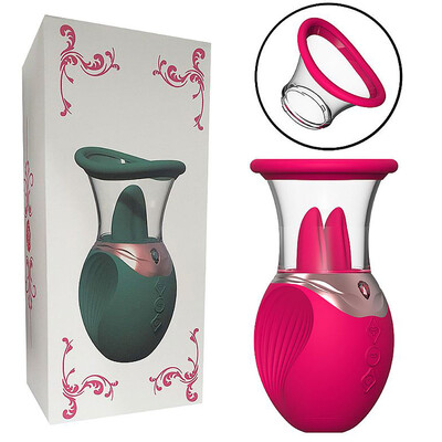 Foto Vibrador de Clitóris com Língua Estimuladora e Sucção