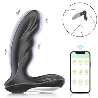 Foto Massageador de Próstata Controlado por Aplicativo com Toque Aveludado