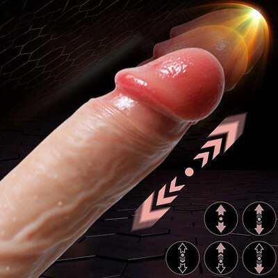 FotoPênis Realístico Vibrador com Vai e Vem Rotação com Aquecimento Controle por APP