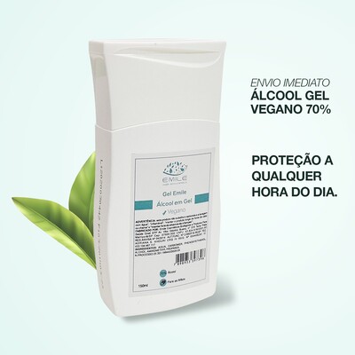 Álcool em Gel 70% Vegano Emile 150 ml