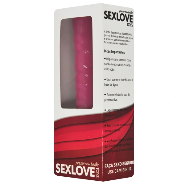 Vibrador Ondulado com 10 Vibrações em Silicone 16 cm x 3,5 cm