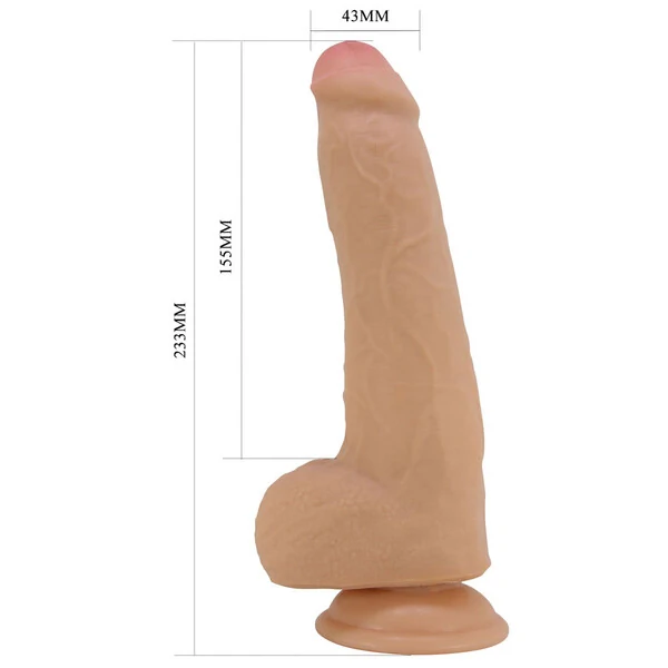 Pênis Grande e Muito Macio Sliding Skin com Ventosa - Draco