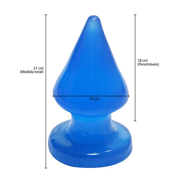 Plug Anal em Silicone Bagda Jumbo 21 cm
