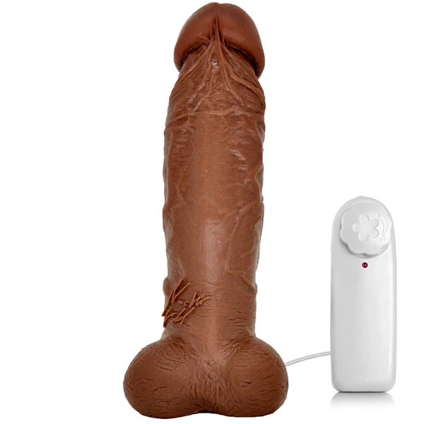 Pênis Real Peter Nacho com Escroto e Vibro 24,5 cm x 4,5 cm