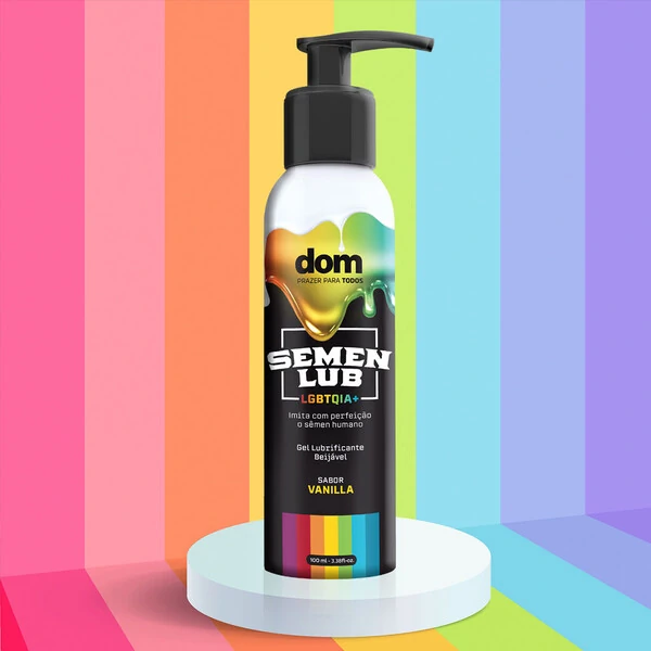 Gel Lubrificante Beijável Semen Lub LGBTQIA+ Sabor Vanilla