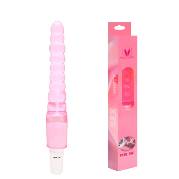 Vibrador com Capa em Jelly Escalonada Removível - YOUVIBE