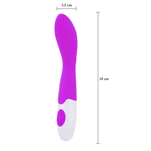 Vibrador Estimulador Ponto G 18 cm x 3,5 cm - Pretty Love Bishop