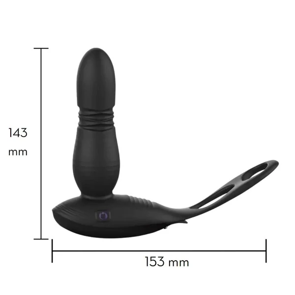 Massageador de Próstata com Vibro e Controle Remoto