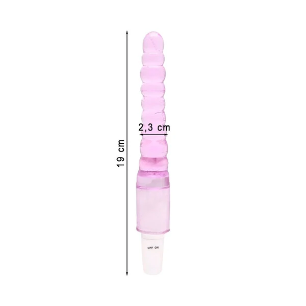 Vibrador com Capa em Jelly Escalonada Removível - YOUVIBE