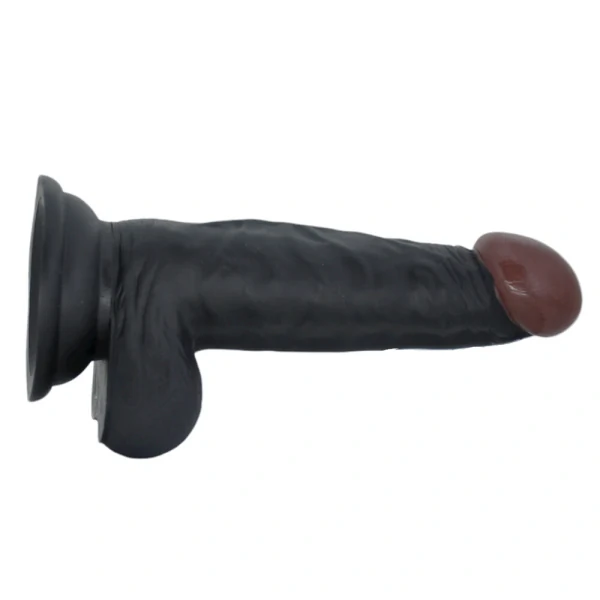 Pênis Real Extreme Negro com Ventosa e Escroto 16 cm x 4 cm