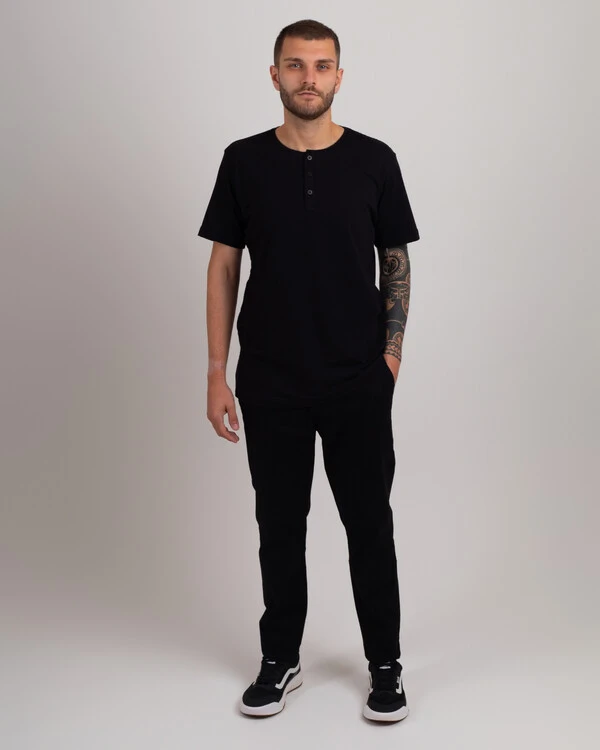 Camiseta Henley Slim