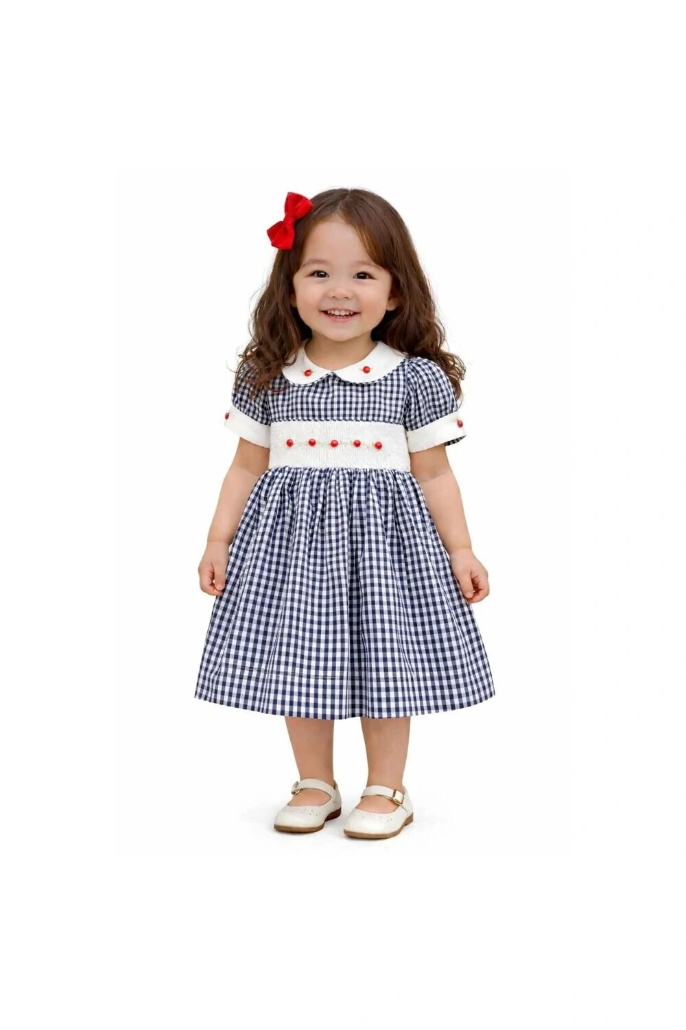 FotoVestido Xadrez Azul Marinho