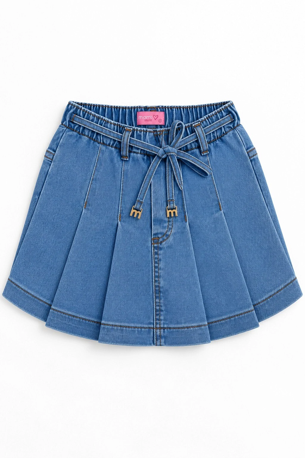 Foto Shorts Saia Com Pregas