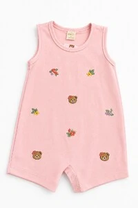 Romper Regata Ursinha Floral