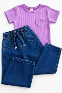Calça Jeans Pantalona MOMI