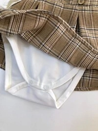 Jardineira com body Litte Bear