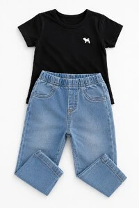 Calça Jeans com Elastano Up Baby