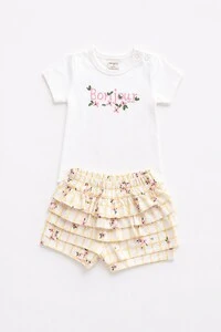 Conjunto Bonjour Flores