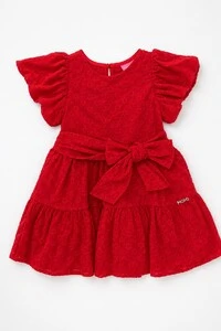 Vestido de laise manga balone