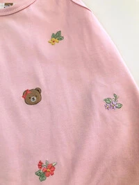 Romper Regata Ursinha Floral