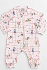 Macacão Xadrez Floral– Pingo Lelê