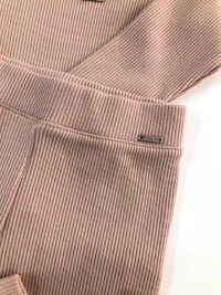 Calça Legging Canelada Bege Rose