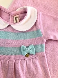 Saída Maternidade Tricot Vestido e Calça Hug
