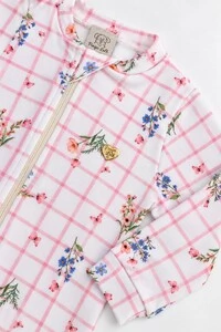 Macacão Xadrez Floral– Pingo Lelê