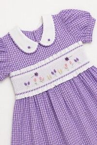 Vestido Xadrez Lilás — Col & Lorê