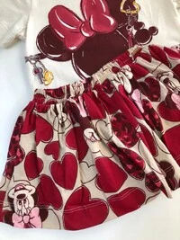 Conjunto Minnie Charm Corações
