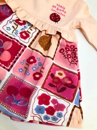 Conjunto Vestido Manga Longa e Faixa