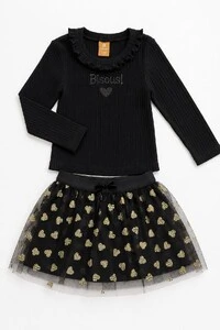 Conjunto Blusa E Short Saia Em Tule