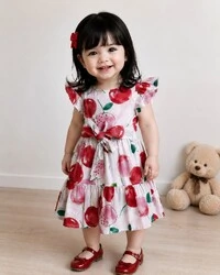 Vestido cerejas