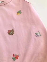 Romper Regata Ursinha Floral