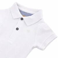 Body Polo Branco Bebê