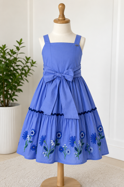 Foto Vestidos Alças Bordado Barrado