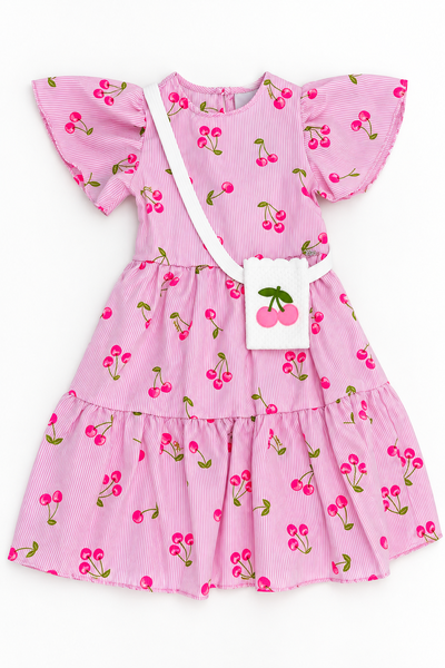 Foto Vestido cherry listrado