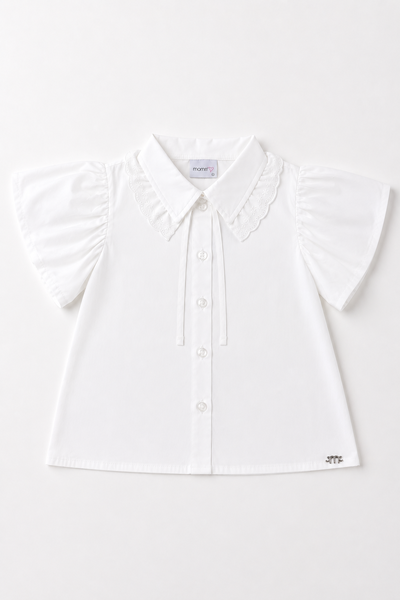 Foto Camisa com renda e laço