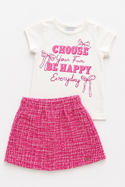 FotoConjunto Momi Happy Pink Tweed